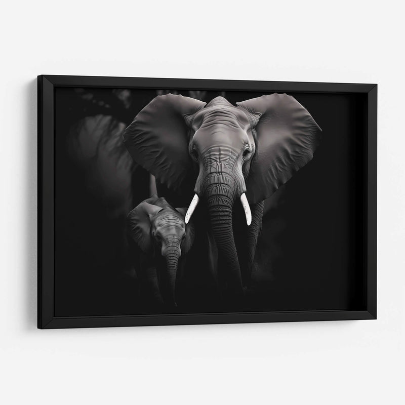 Elefantes En Familia - Pat G | Cuadro decorativo de Canvas Lab