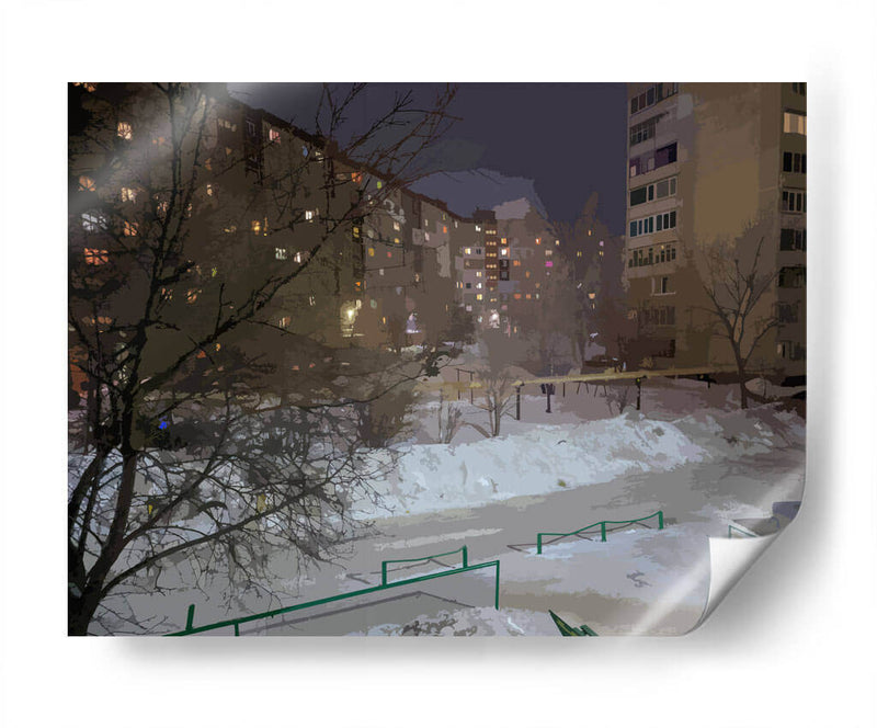 Noche nevada - Jabin Adiel | Cuadro decorativo de Canvas Lab