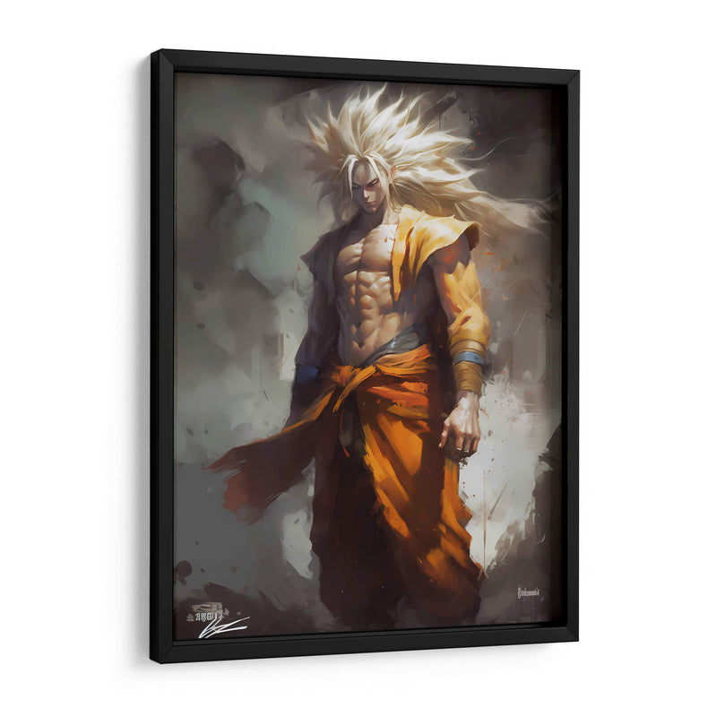 Super Saiyan 5 Goku - Impressionist Hero | Cuadro decorativo de Canvas Lab