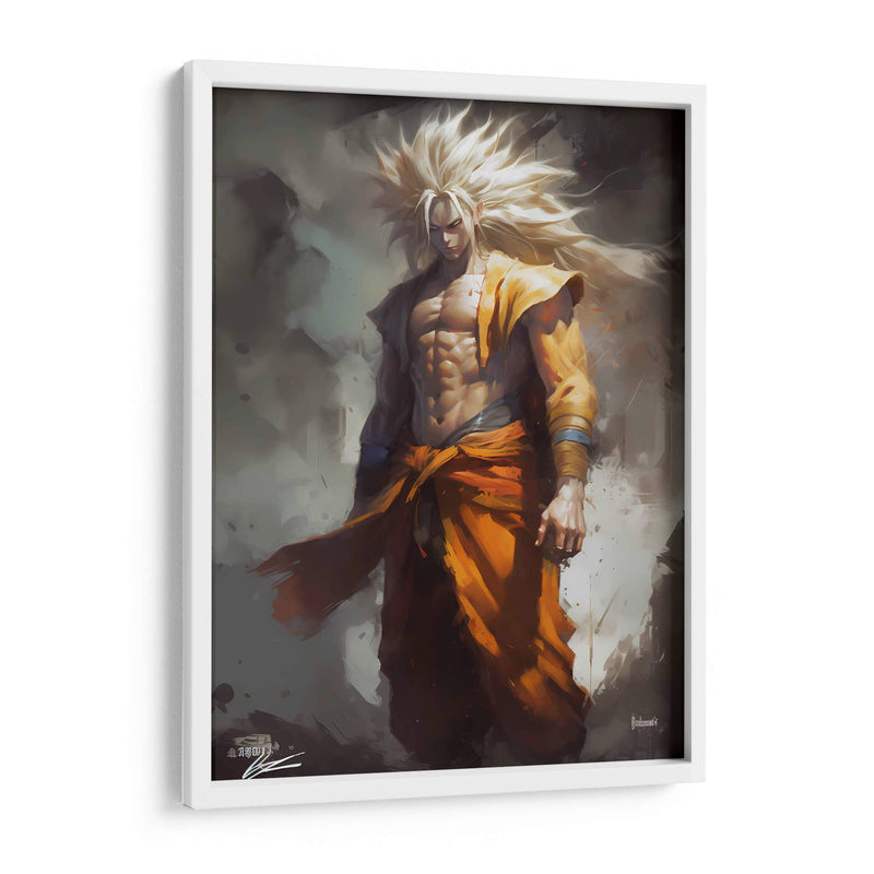 Super Saiyan 5 Goku - Impressionist Hero | Cuadro decorativo de Canvas Lab