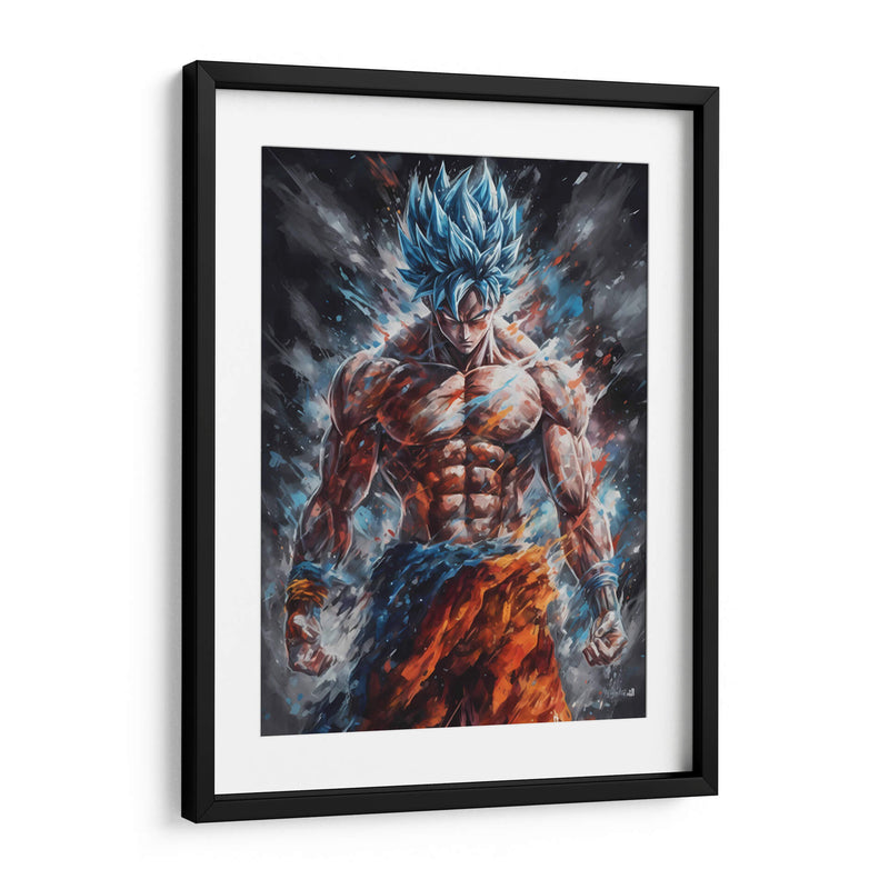 Ultra Goku - Impressionist Hero | Cuadro decorativo de Canvas Lab