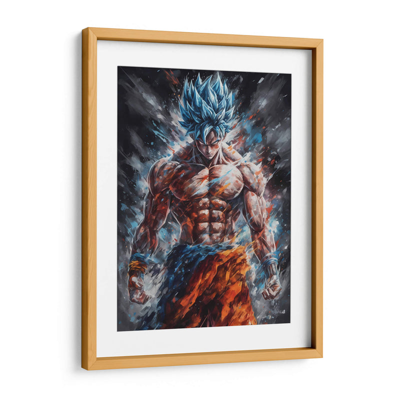 Ultra Goku - Impressionist Hero | Cuadro decorativo de Canvas Lab