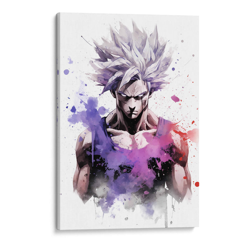 Ultra Instinct Goku - Impressionist Hero | Cuadro decorativo de Canvas Lab