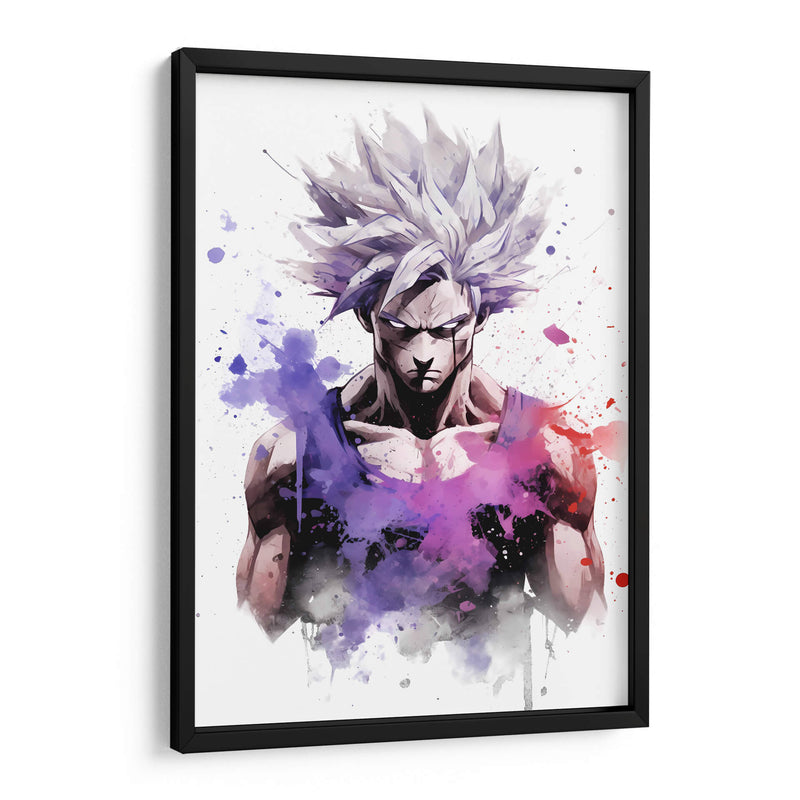 Ultra Instinct Goku - Impressionist Hero | Cuadro decorativo de Canvas Lab