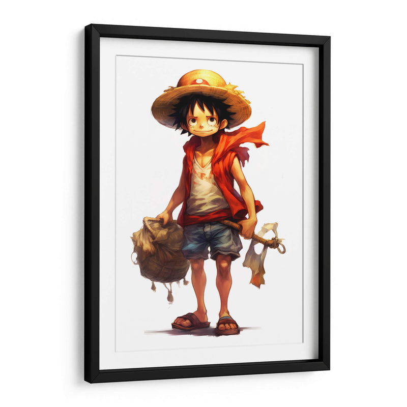 Young Luffy - Impressionist Hero | Cuadro decorativo de Canvas Lab