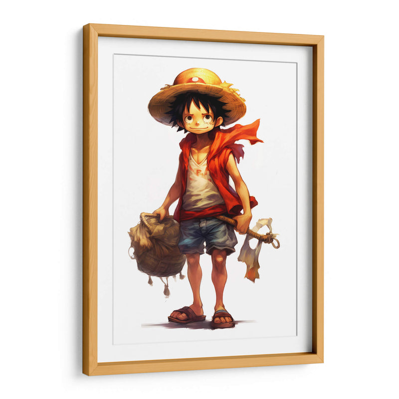 Young Luffy - Impressionist Hero | Cuadro decorativo de Canvas Lab