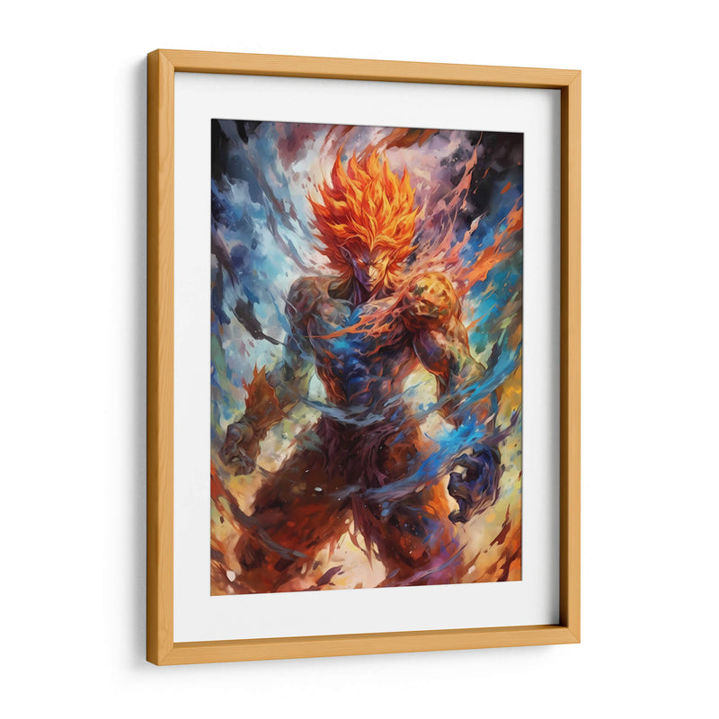Demonic Goku - Impressionist Hero | Cuadro decorativo de Canvas Lab