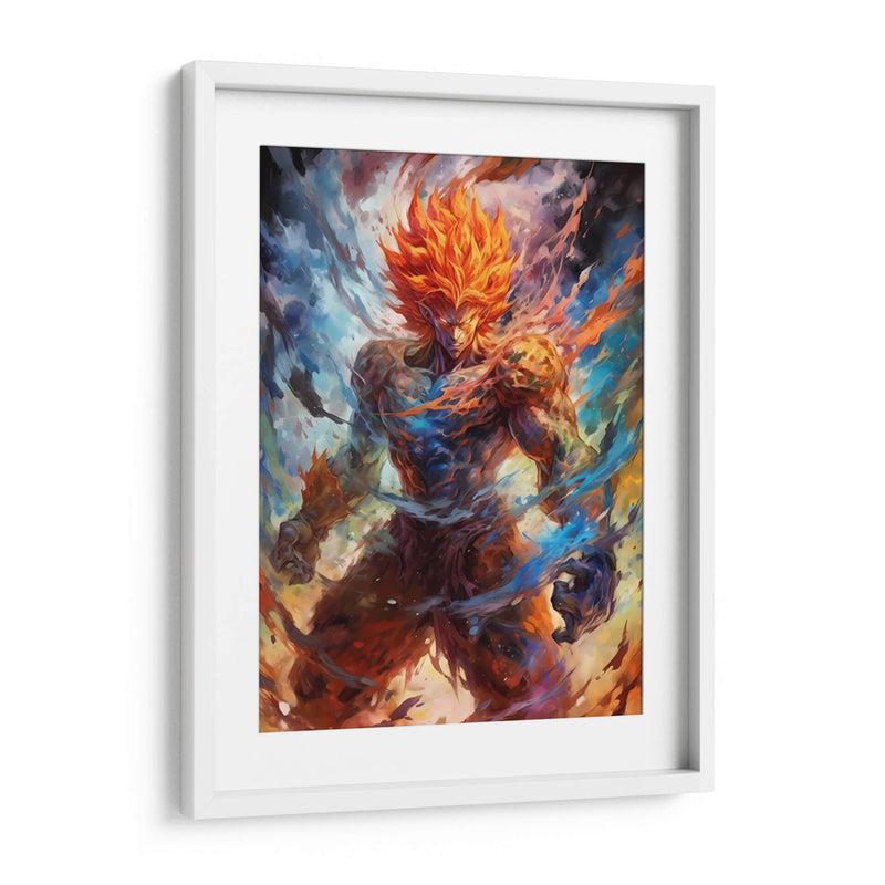 Demonic Goku - Impressionist Hero | Cuadro decorativo de Canvas Lab