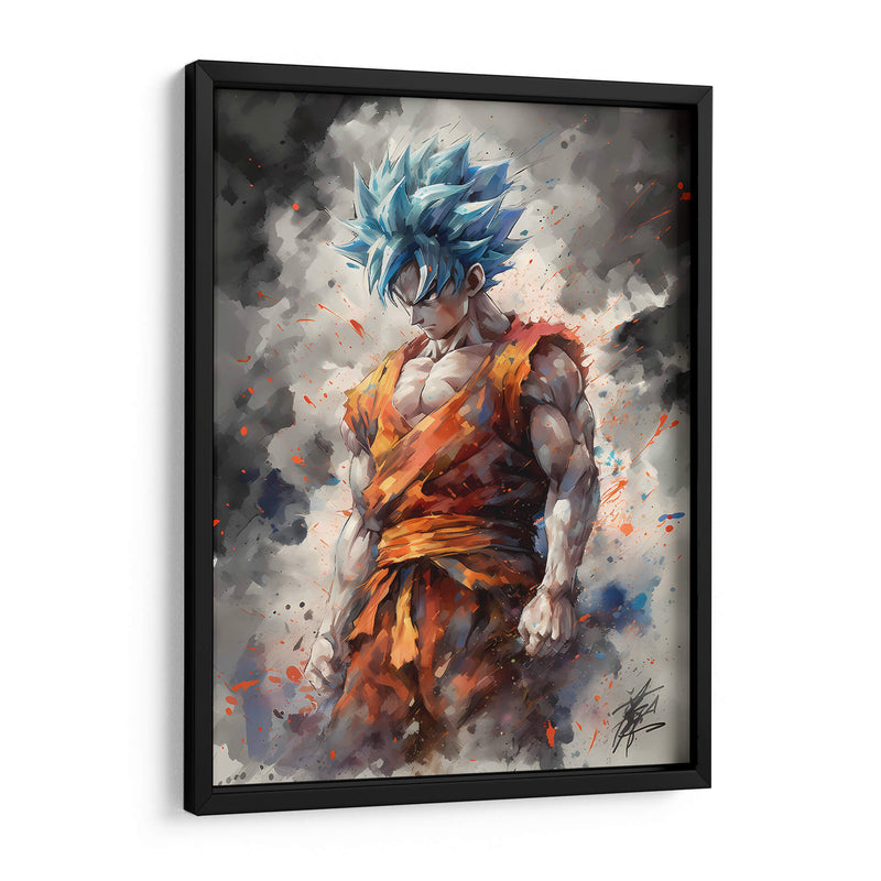 El Instinto De Goku - Impressionist Hero | Cuadro decorativo de Canvas Lab