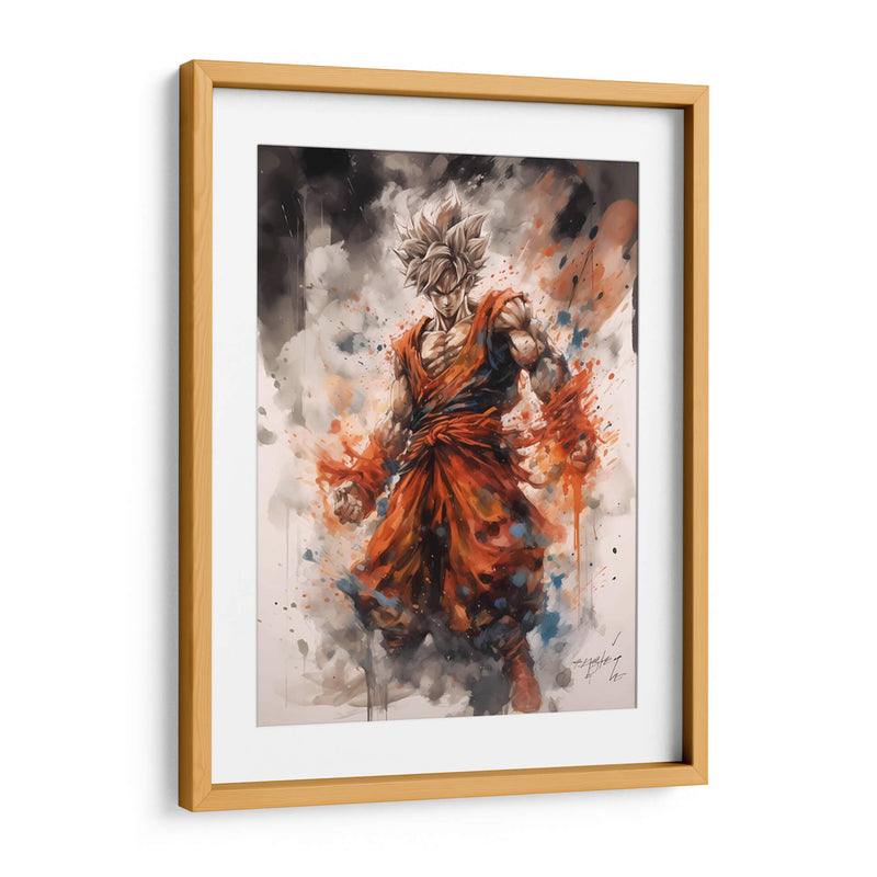Goku Sayayin - Impressionist Hero | Cuadro decorativo de Canvas Lab