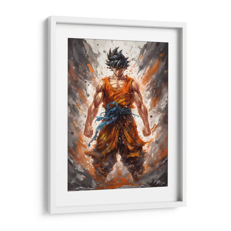 La Fuerza De Goku - Impressionist Hero | Cuadro decorativo de Canvas Lab
