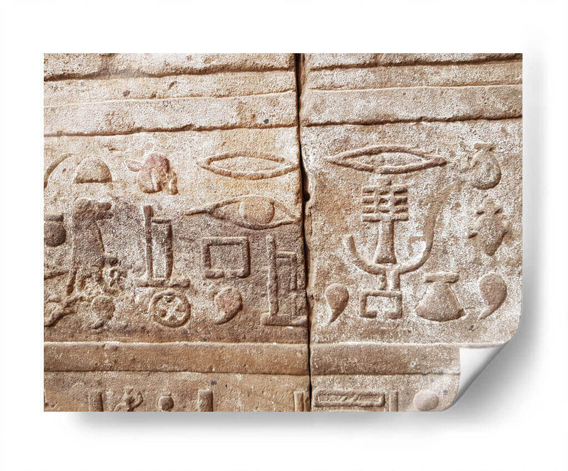 Jeroglíficos egipcios - Anivpaz | Cuadro decorativo de Canvas Lab