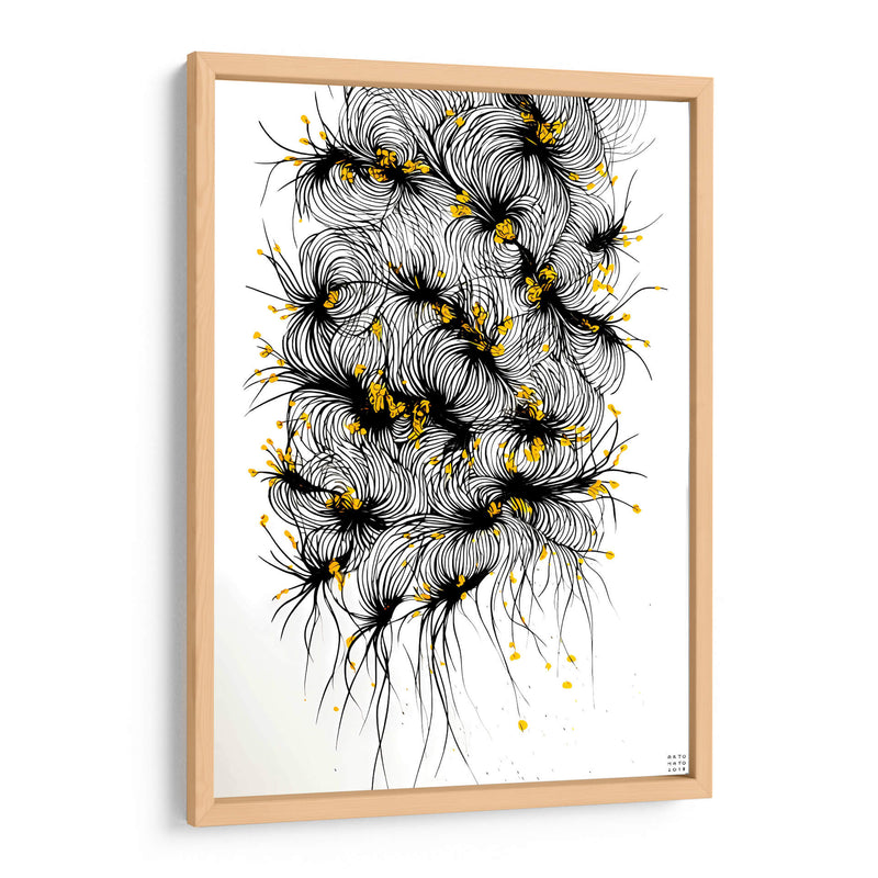 Entramado de campanas doradas - Artomato | Cuadro decorativo de Canvas Lab