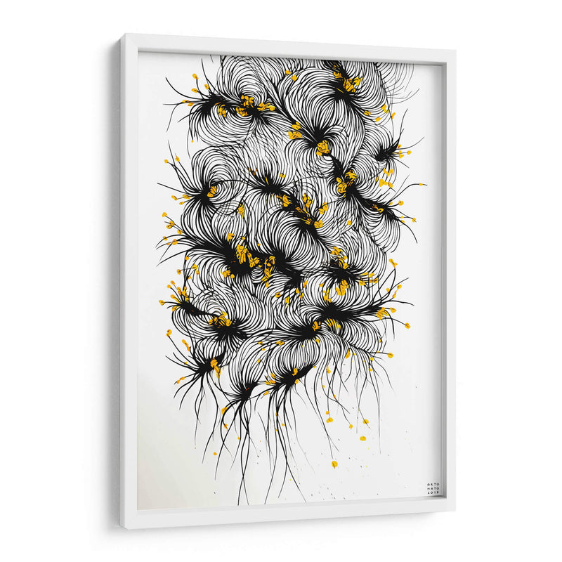Entramado de campanas doradas - Artomato | Cuadro decorativo de Canvas Lab