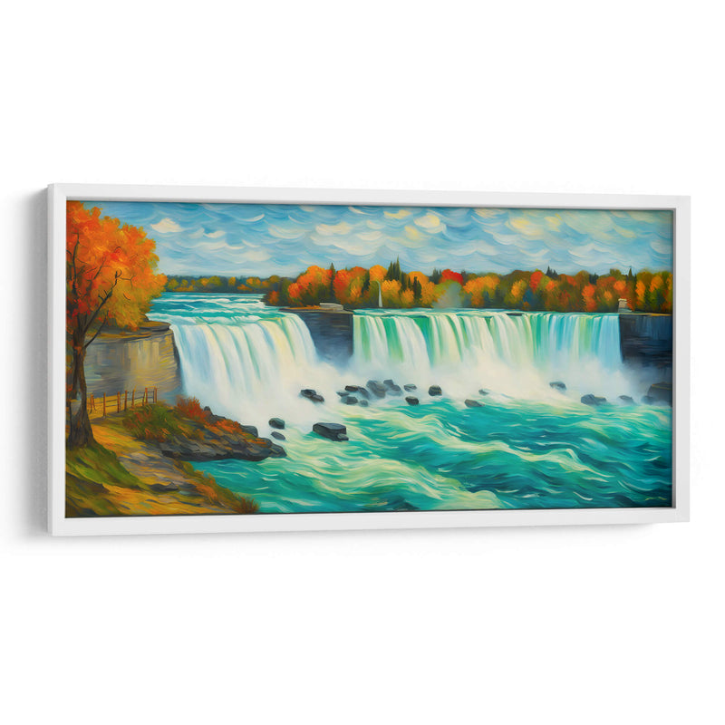 Cataratas del Niagara al estilo Vicent Van Gogh - Mavel Per | Cuadro decorativo de Canvas Lab