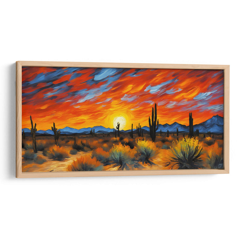 Desierto al estilo Vicent Van Gogh - Mavel Per | Cuadro decorativo de Canvas Lab