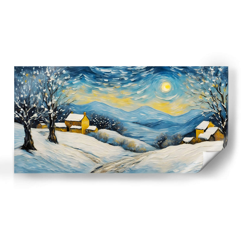 Invierno al estilo Vicent Van Gogh - Mavel Per | Cuadro decorativo de Canvas Lab