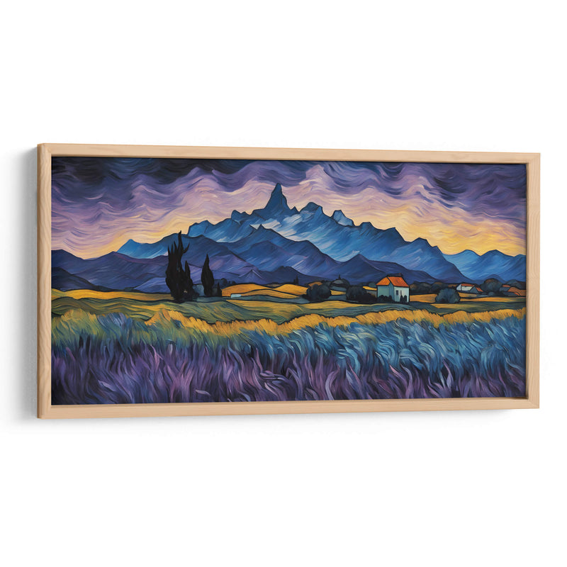 Paisaje Violeta al estilo Vicent Van Gogh - Mavel Per | Cuadro decorativo de Canvas Lab