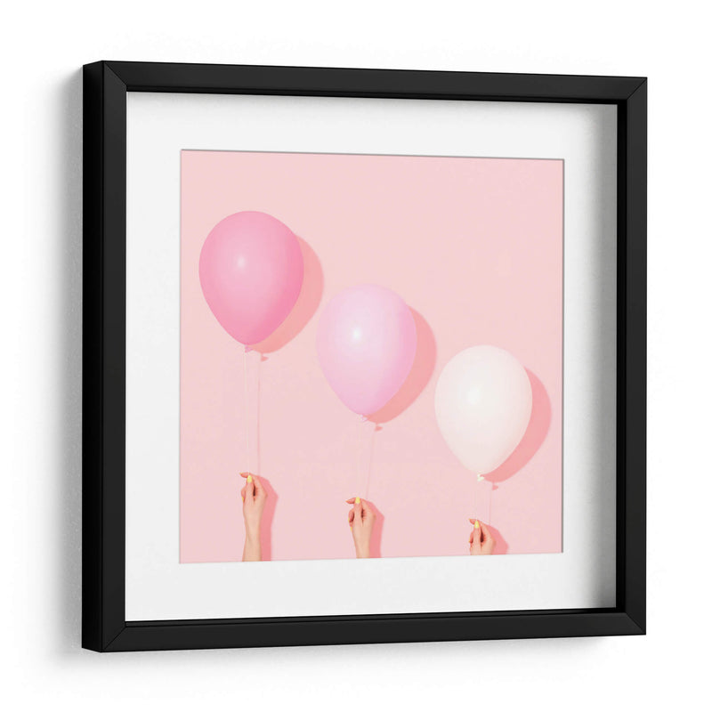 Tres globos rosas | Cuadro decorativo de Canvas Lab