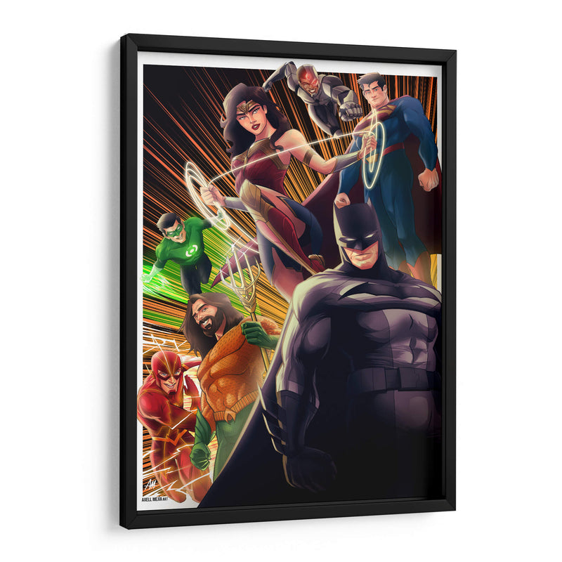 Justice League - Axell Mejía Art | Cuadro decorativo de Canvas Lab