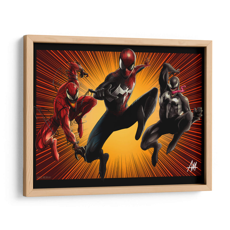 Spider-Man X Symbiotes - Axell Mejía Art | Cuadro decorativo de Canvas Lab