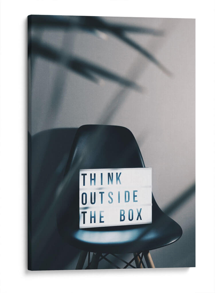 Think outside the box | Cuadro decorativo de Canvas Lab