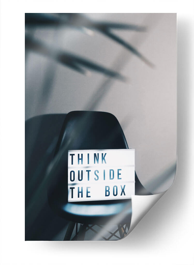 Think outside the box | Cuadro decorativo de Canvas Lab