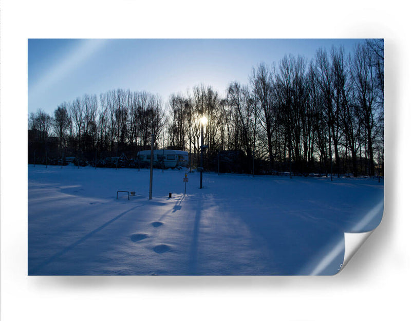 Nieve azul - 5000 grados | Cuadro decorativo de Canvas Lab