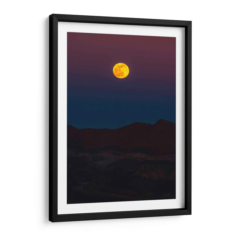 Luna llena sobre montañas - Enrique Estrada | Cuadro decorativo de Canvas Lab