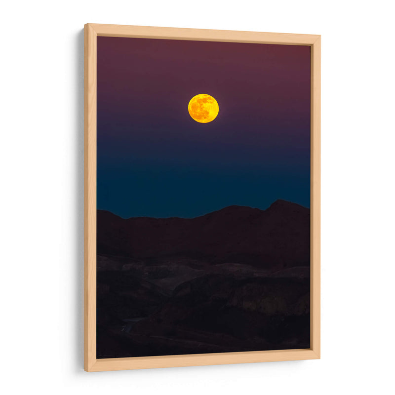 Luna llena sobre montañas - Enrique Estrada | Cuadro decorativo de Canvas Lab