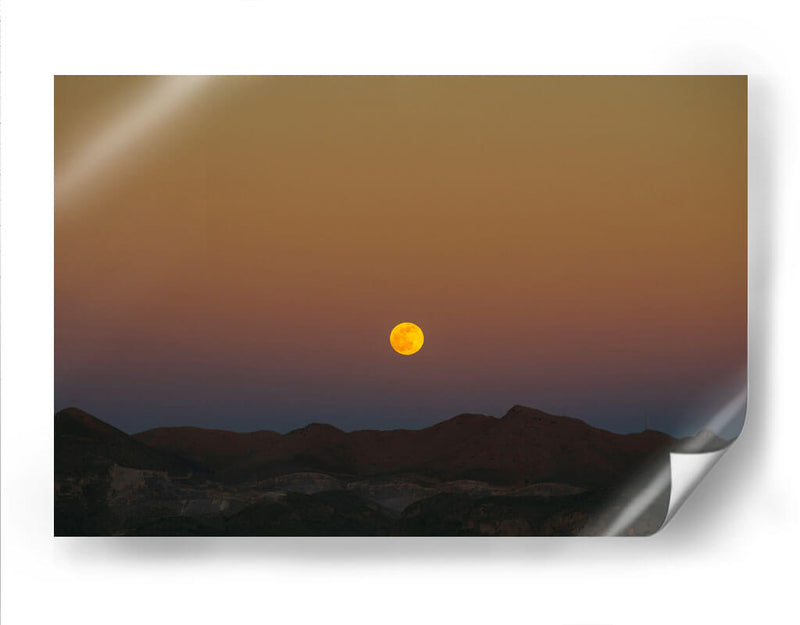 Luna llena sobre el desierto - Enrique Estrada | Cuadro decorativo de Canvas Lab