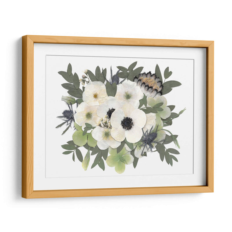 Snow White - Pressed Flowers - Designs by Andrea | Cuadro decorativo de Canvas Lab
