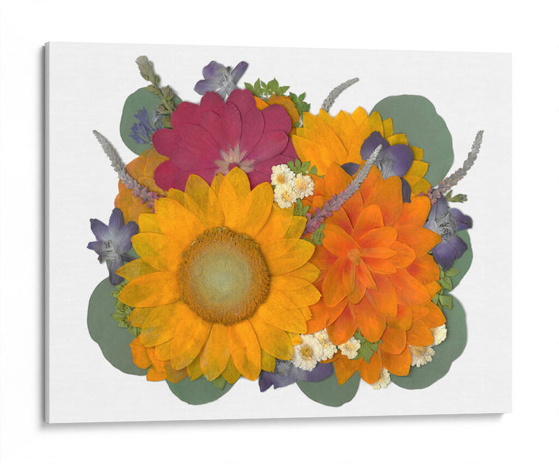 Summer Time - Pressed Flowers - Designs by Andrea | Cuadro decorativo de Canvas Lab