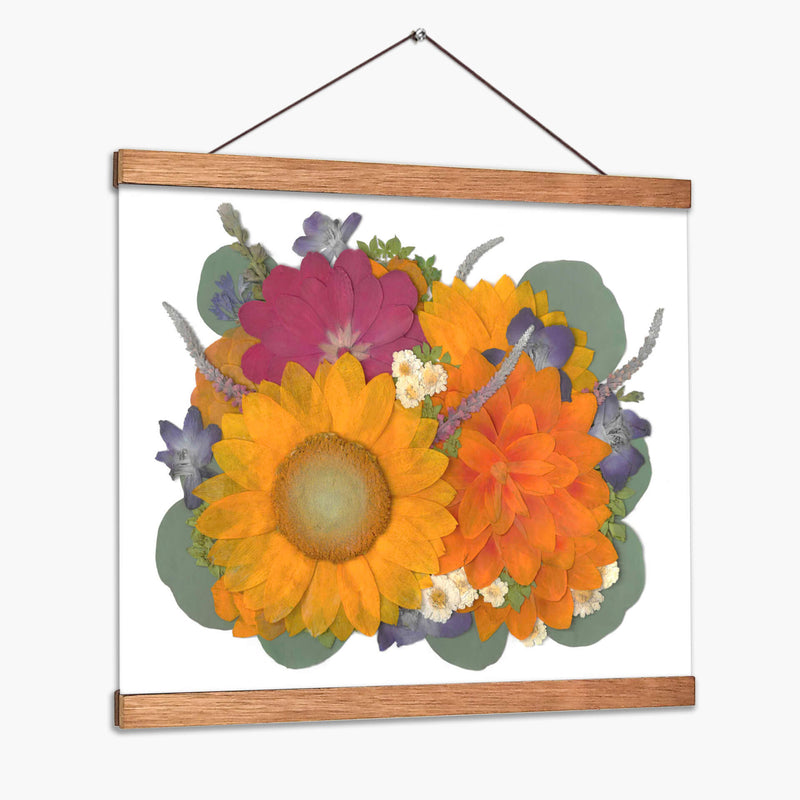 Summer Time - Pressed Flowers - Designs by Andrea | Cuadro decorativo de Canvas Lab