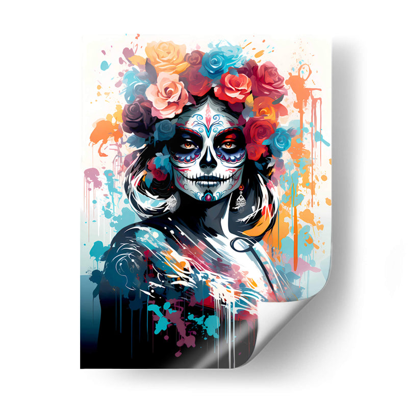 La Catrina - Día de Muertos - 5 - DeLaVegaGaming | Cuadro decorativo de Canvas Lab