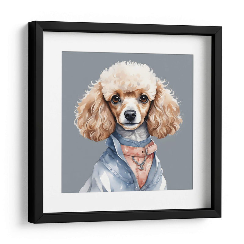 Perro Poodle hembra a la moda - Mavel Per | Cuadro decorativo de Canvas Lab