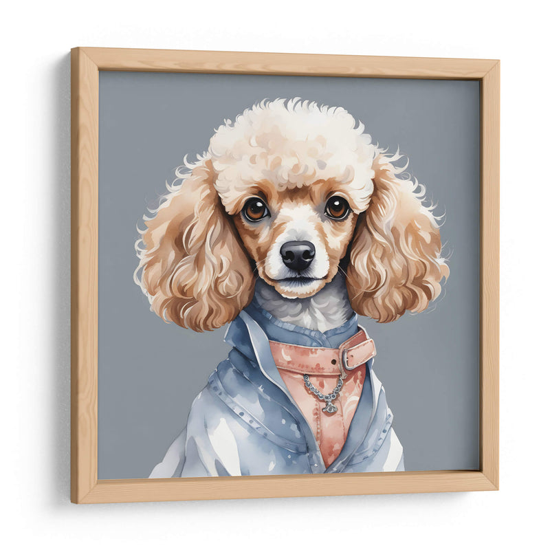 Perro Poodle hembra a la moda - Mavel Per | Cuadro decorativo de Canvas Lab