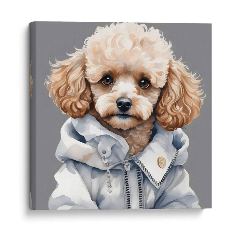 Perro Poodle macho a la moda - Mavel Per | Cuadro decorativo de Canvas Lab