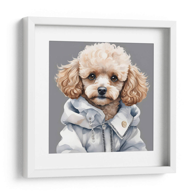 Perro Poodle macho a la moda - Mavel Per | Cuadro decorativo de Canvas Lab