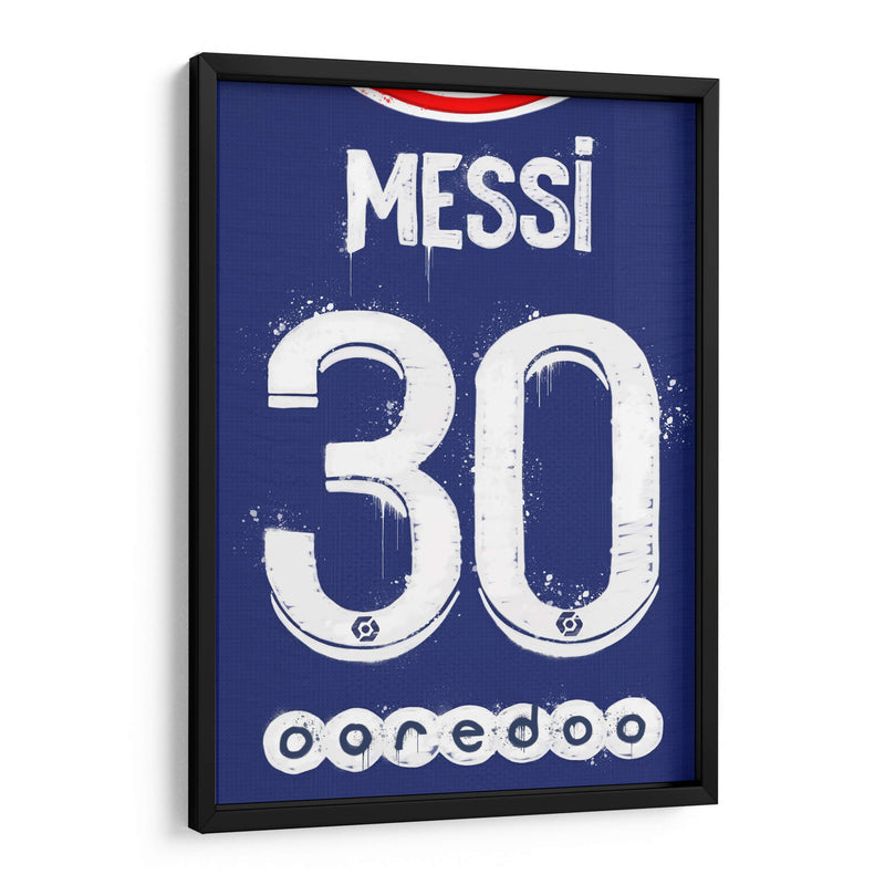 Messi PSG Jersey - David Aste | Cuadro decorativo de Canvas Lab