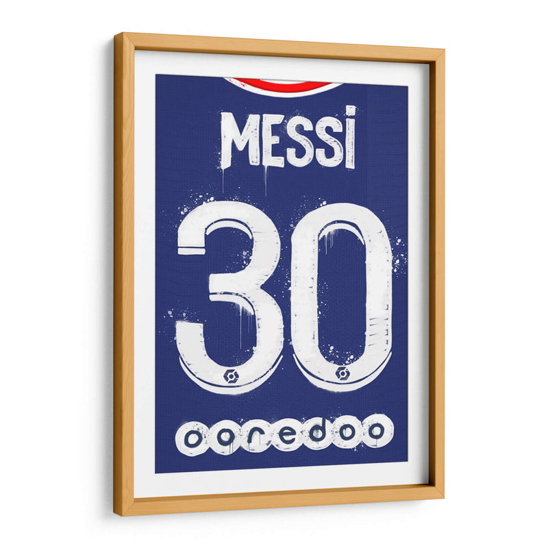 Messi PSG Jersey - David Aste | Cuadro decorativo de Canvas Lab