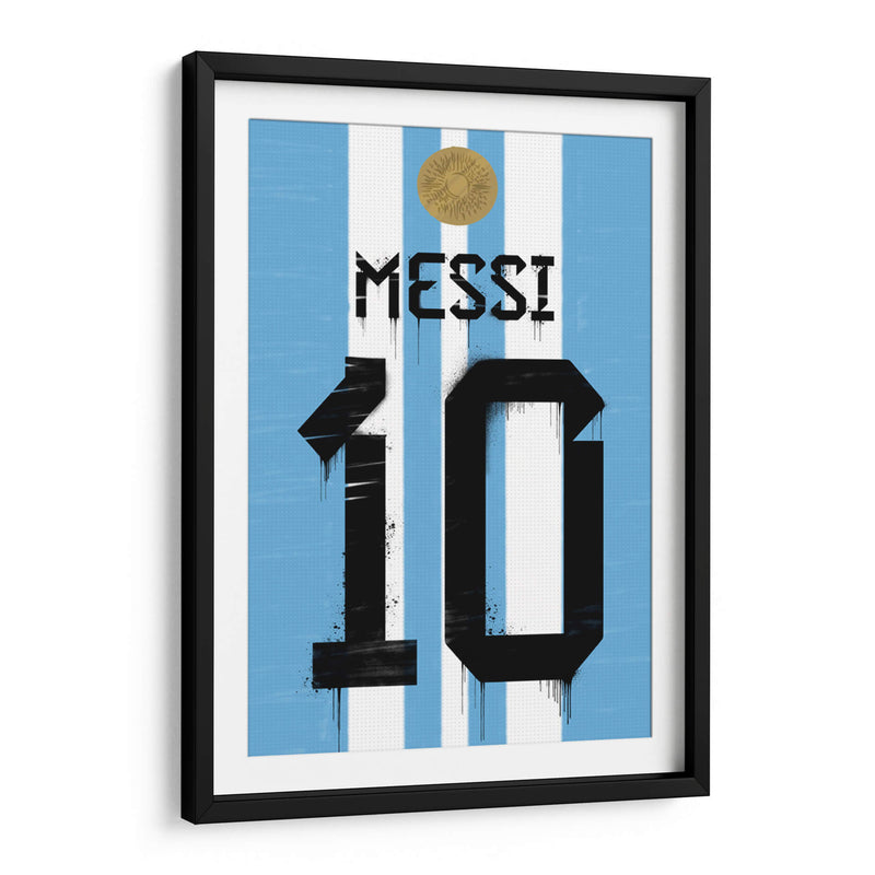 Messi Arg Jersey - David Aste | Cuadro decorativo de Canvas Lab