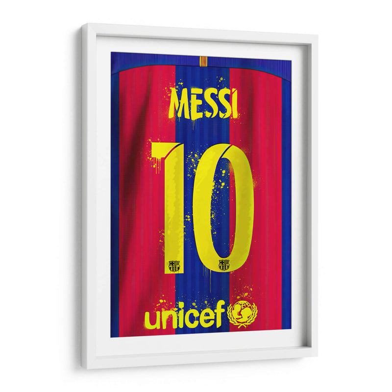 Messi Barca Jersey - David Aste | Cuadro decorativo de Canvas Lab