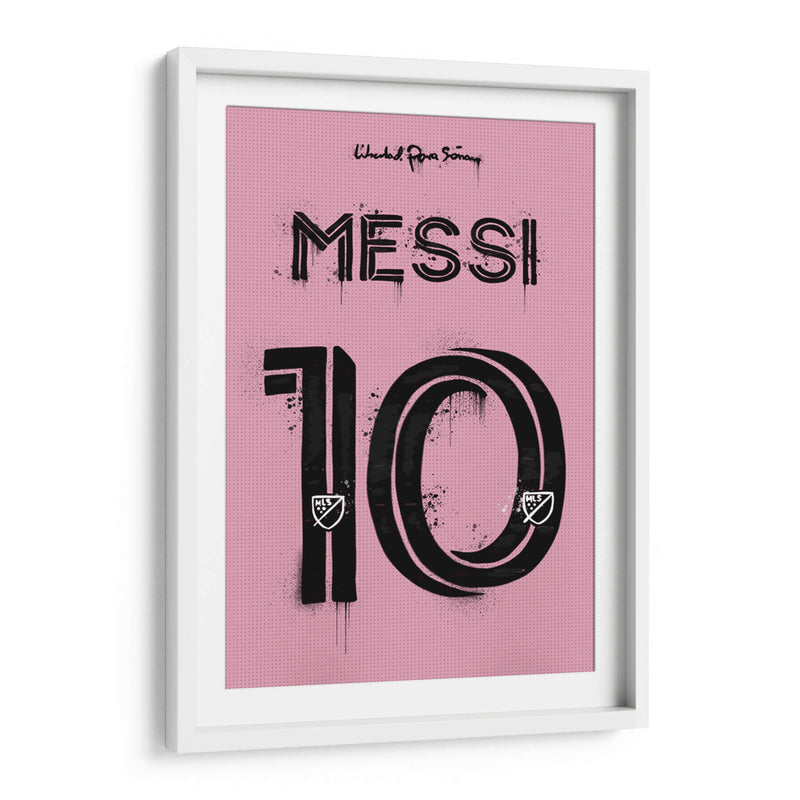 Messi Miami Jersey - David Aste | Cuadro decorativo de Canvas Lab