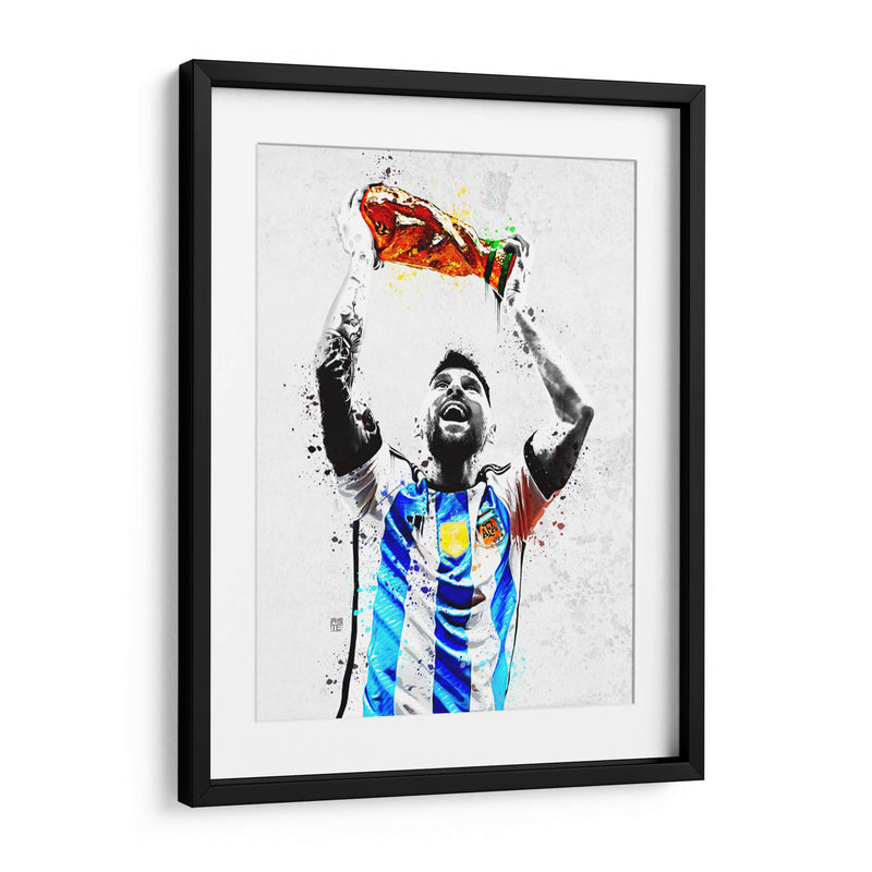 Messi Campeon Mundialista - David Aste | Cuadro decorativo de Canvas Lab