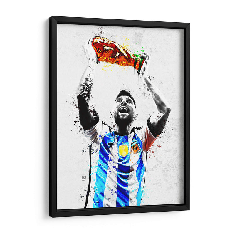 Messi Campeon Mundialista - David Aste | Cuadro decorativo de Canvas Lab
