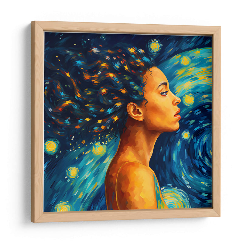 Mujer en la noche estrellada- Vincent Van Gogh - Coloratura | Cuadro decorativo de Canvas Lab