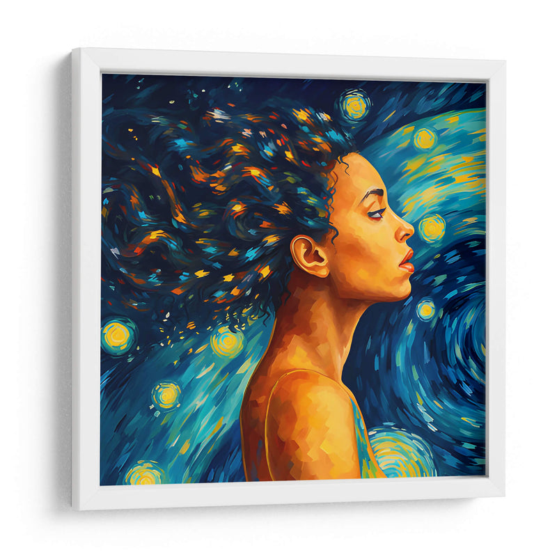 Mujer en la noche estrellada- Vincent Van Gogh - Coloratura | Cuadro decorativo de Canvas Lab