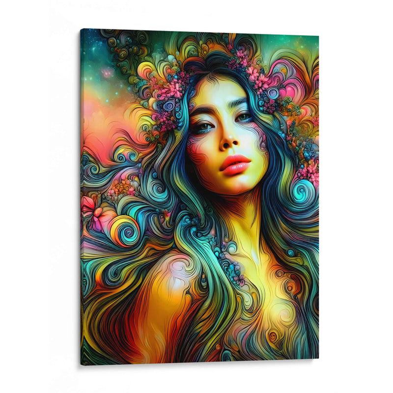 Curly girl - Paltik Arte Digital | Cuadro decorativo de Canvas Lab