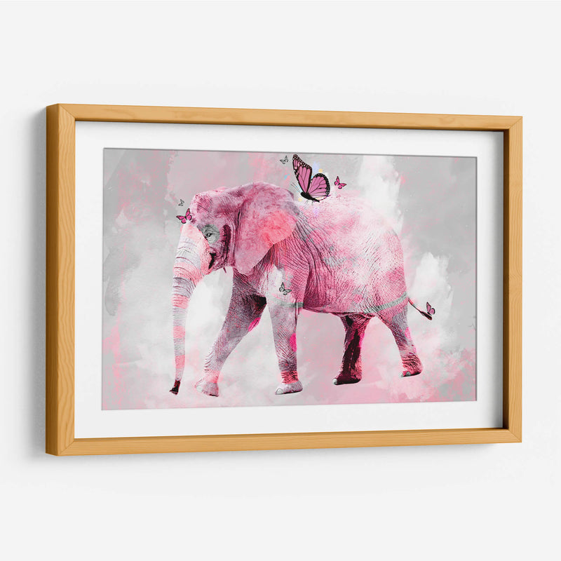Elefante y mariposas - Lofty&Me | Cuadro decorativo de Canvas Lab